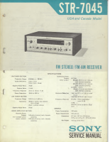 Sony STR-7045 - Service Manual 